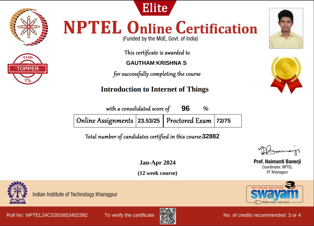 NPTEL: Internet of Things